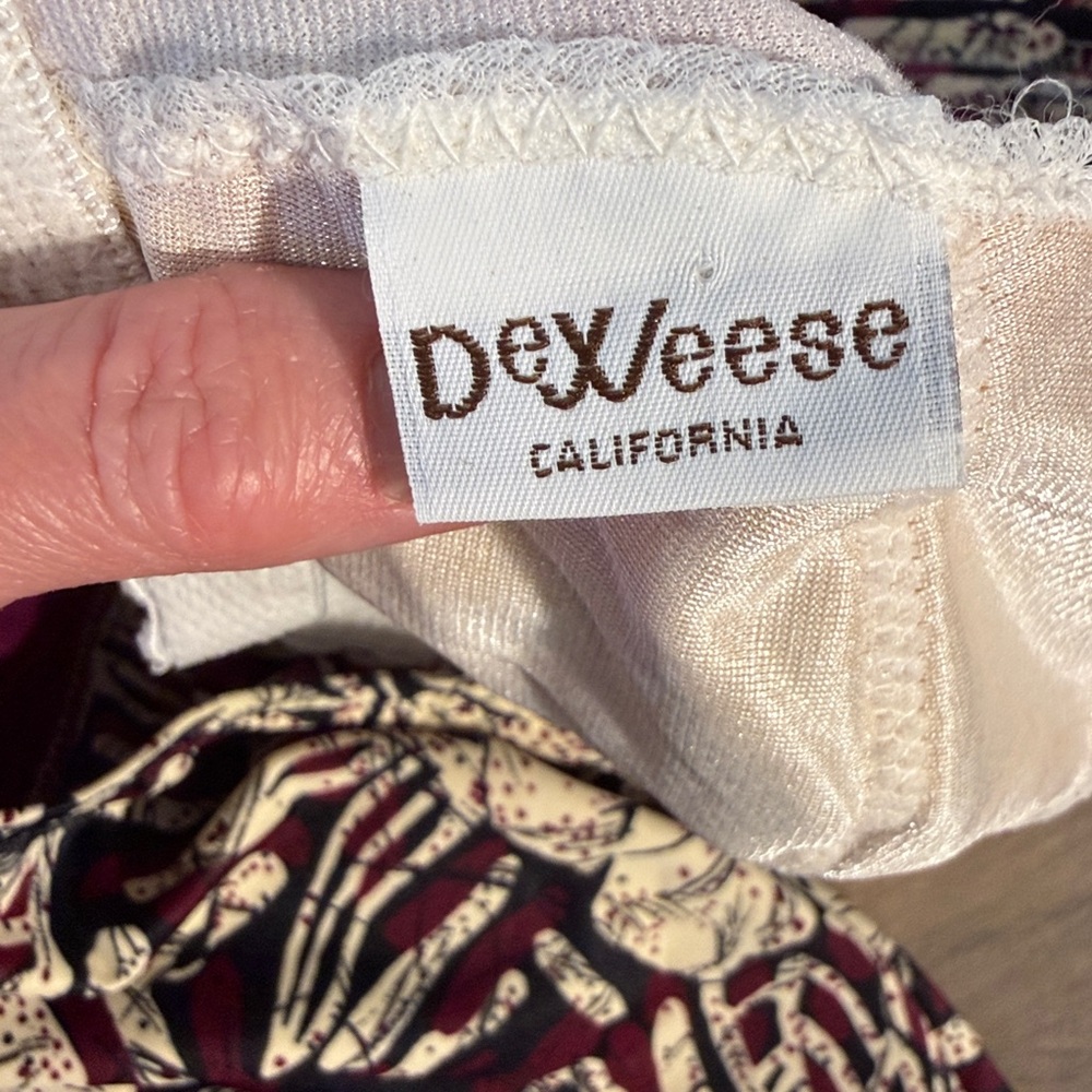 Vintage 1970s Women's One Piece Swimsuit‎ Boho Batik DEWEESE California Size 10 - Picture 13 of 16